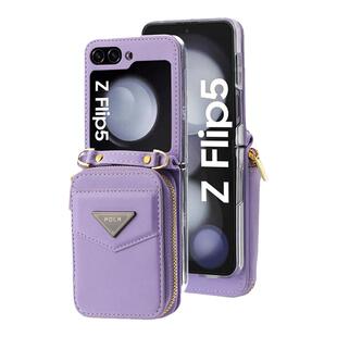 z flip 4 case适用三星samsung flip5折叠屏手机壳zflip4保护套galaxy zflip3手機套可放卡钱包斜挎带绳cover
