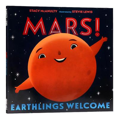 我们的宇宙元素自白第5册 英文原版绘本 Mars Earthlings Welcome 火星欢迎地球人 宇宙火星元素科普启蒙读物名家David Litchfield