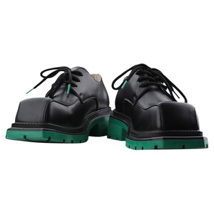 韩桥日记「异型系列」新款大头方头皮鞋潮女厚底个性休闲德比鞋男