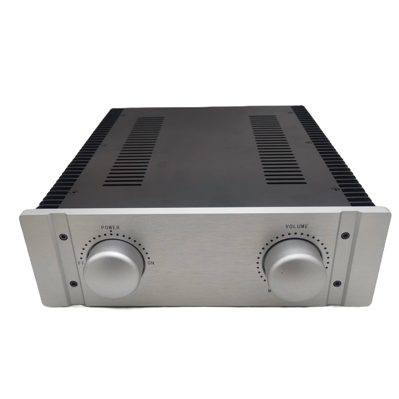 Hifi大功率功放8管高保真200W后级参照玛兰士电路双铝外露散热器