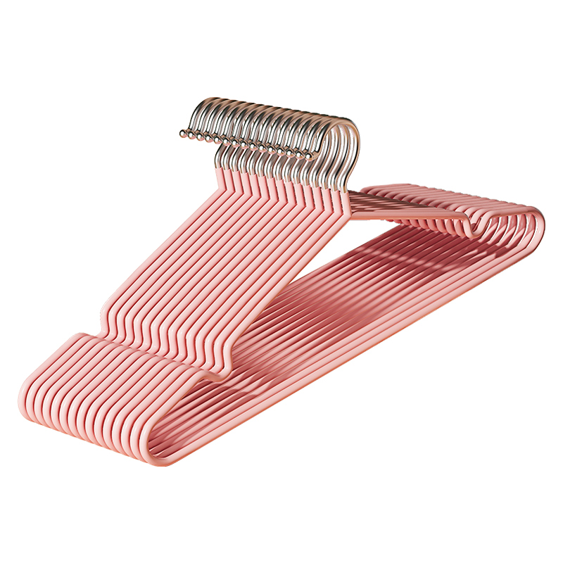 晾衣架家用挂衣100个晾衣撑无痕防滑宿舍学生加粗大外晒衣服撑子