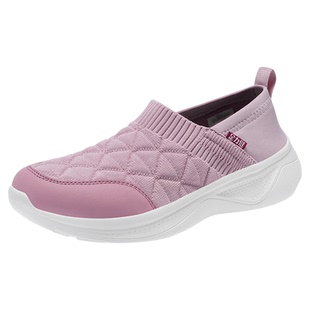 足力健老人鞋官方正品2025新款一脚蹬健步鞋布鞋女款妈妈奶奶女鞋