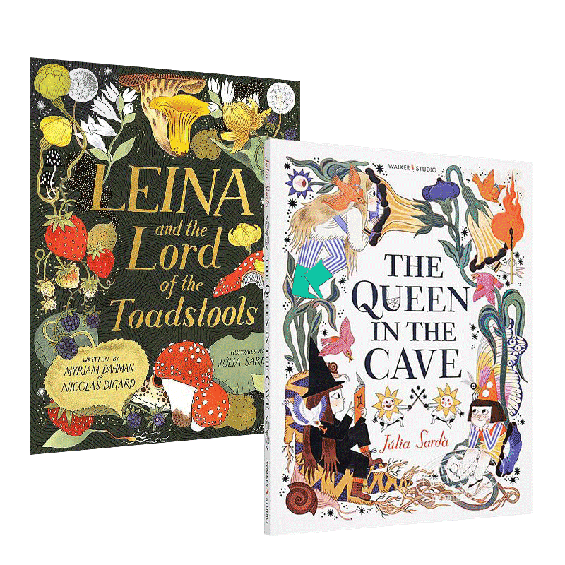 Julia Sarda 绘本2册套装 莱娜的冒险之旅Leina Lord Toadstools 洞穴的女王 Queen in Cave 儿童绘本 英文原版【中商原版】