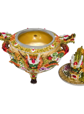 九龙香炉龙摆件家居装饰贡台香炉