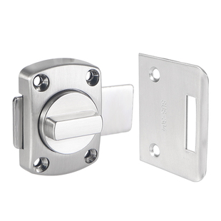 加厚免打孔插销门栓防盗扣门锁卫生间卧室反锁插销卡扣搭扣明装锁