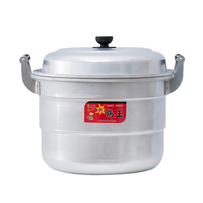 老式纯铝烧水大容量白钢双层蒸锅