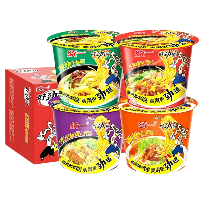 统一桶装方便面速食即热