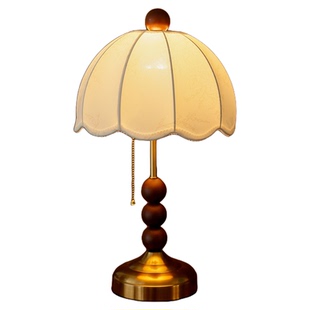 法式复古中古风台灯美式欧式卧室床头灯侘寂风客厅酒店高级感灯具