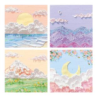 立体感油画棒便利贴高颜值ins风少女心韩国手账素材有粘性便签本