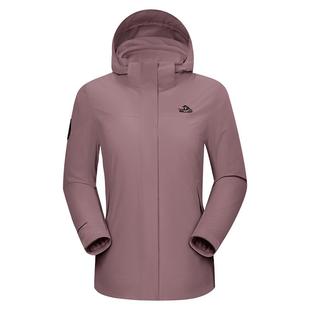 【山风】伯希和户外三合一冲锋衣女25新款防风防水男登山服外套