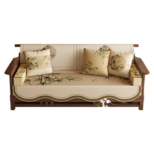 冉忆沙发垫冬季固定防滑2025新款四季通用罗汉床一片式坐垫竹枝词