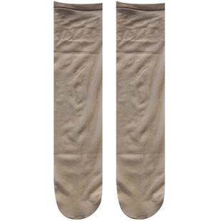 loismesa2双柔软日系天鹅绒中筒袜JK白色丝袜脚尖透明小腿膝下袜