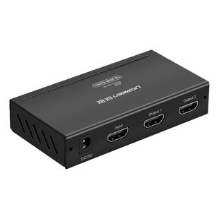 绿联hdmi分配器一分二2.0一分四4K高清线一拖二1分2视频扩展分线器电脑显示器电视多屏分频器一进二/四分屏器