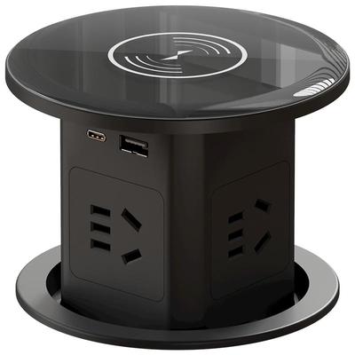 国际电工升降插座嵌入式无线快充