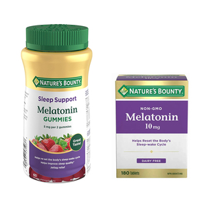 进口美国NB自然之宝成人 melatonin褪黑素软糖片剂调时差维护睡眠