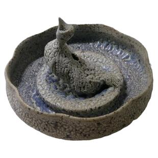 （鱼家手作陶器） 香器 线香 香插 手工 陶器 线香底座 陶瓷 鸭子