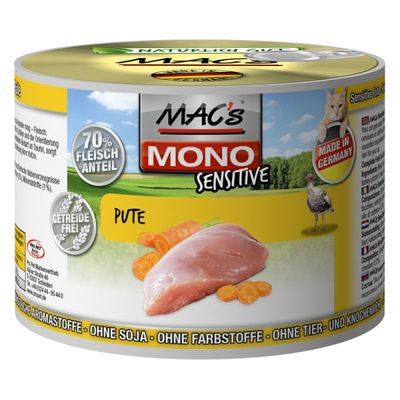 6罐德国Mac s猫罐头迈格仕无谷低敏成幼猫主食湿粮鲜肉全猫罐200g