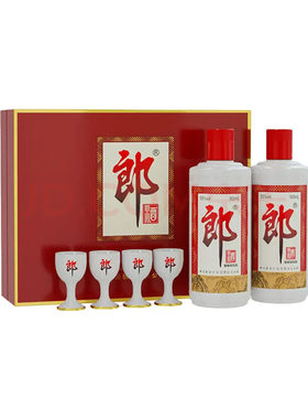 郎酒郎牌郎53度酱香型白酒500ml*2瓶礼盒装送礼包装随机年份经典