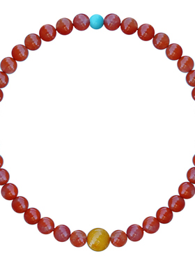 山川心语南红满肉玛瑙手链