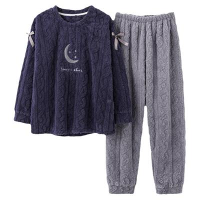 浪莎珊瑚绒新款可外穿保暖睡衣