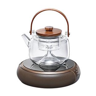 福也玻璃煮茶壶蒸茶壶家用喷淋式煮茶器养生壶电陶炉围炉煮茶