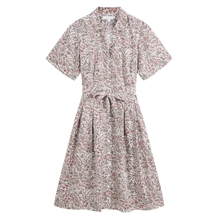 Brooks Brothers/布克兄弟女士26春夏新品纯棉碎花印花法式连衣裙