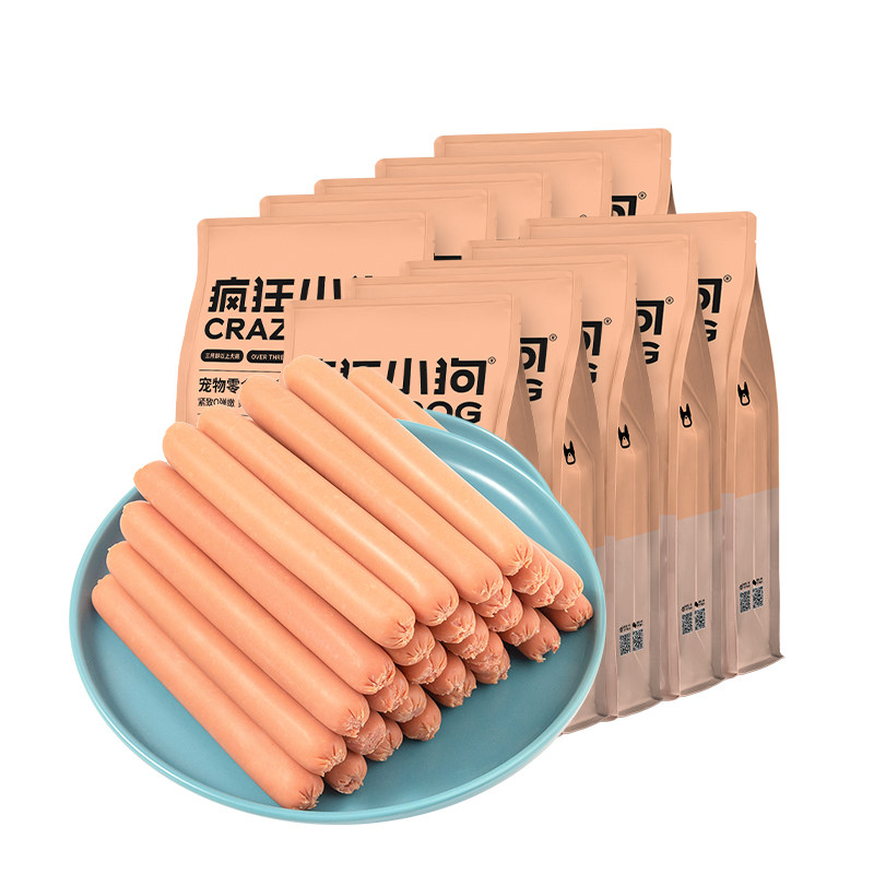 【双十一预售开抢】疯狂小狗狗零食火腿肠无盐中小型犬宠物礼包