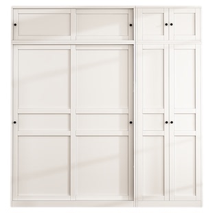 2025新款钢制衣柜推拉门家用卧室收纳储物柜无甲醛儿童金属衣柜