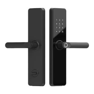 指纹智能门锁指纹密码锁四轴承静音把手可装天地钩副锁