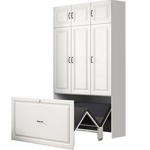 阳台多功能折叠隐形床衣柜一体家用小户型带储物柜折叠床柜子单人