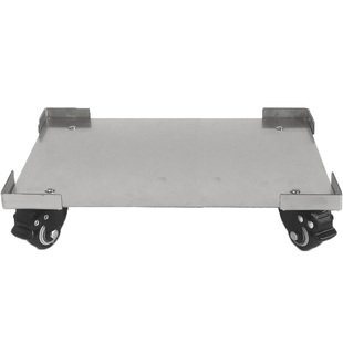 花叶®挡角款不锈钢移动收纳箱风扇万向轮餐桌底座托架保险柜定制