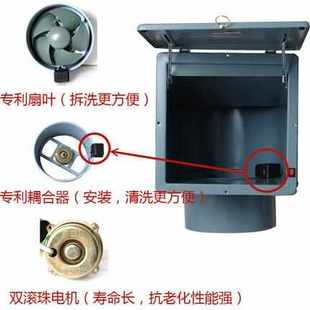 狮强S500A厨房油烟排气扇家用强力换气扇10寸窗式 静音吸抽风机