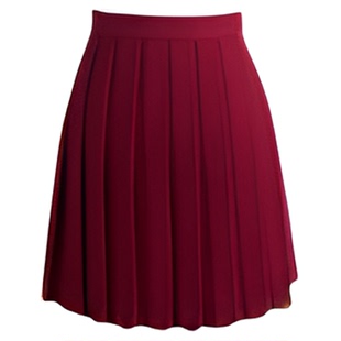 jk高腰褶裙夏半身裙学生英伦短裙百折裙子学院风日系春季甜美褶皱