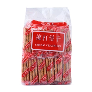 康元梳打饼干350g小包装下午茶点课间办公室零食老牌子苏打发酵饼
