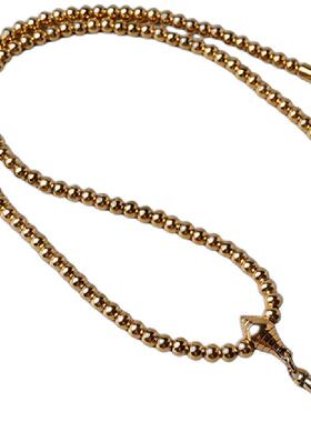 钛钢圆珠挂链水滴鹰嘴扣可旋转