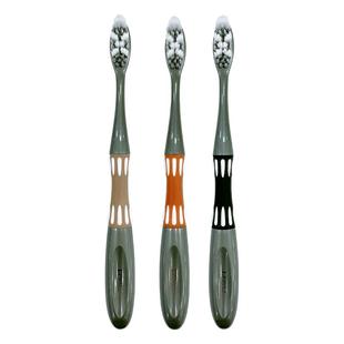 男士中大头中硬毛牙刷可圈可点螺旋丝清洁牙刷成人家用情侣牙缝