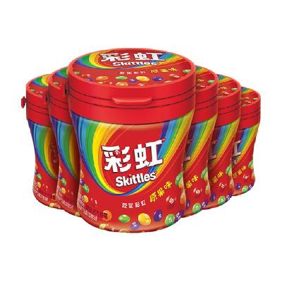 彩虹原果味糖果120g×6瓶×1组