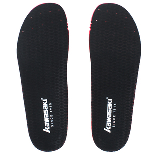 kawasaki川崎运动鞋垫高弹减震防滑吸汗加厚软男女款羽毛球鞋专用