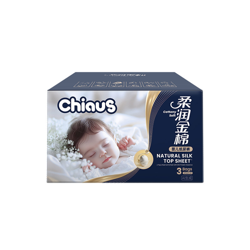 【淘秒加量彩箱】雀氏出口铂金装柔润金棉纸尿裤透气拉拉裤1箱装