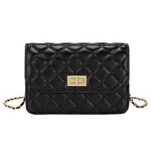 YIMANZI包包女单肩小包包2024新款小众百搭菱格链条包学生斜挎包