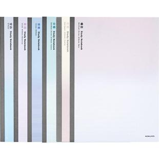 日本国誉方格笔记本子记事英语英文全科目读书课堂学习软面抄女清新简约大学生网格格子本文具