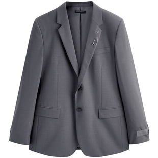 【西服套装】太平鸟男装羊毛结婚休闲西装男商务礼服新郎高级感