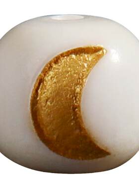 猛犸象牙日月星辰雕刻老型桶珠散珠顶珠佛珠手串星月金刚菩提配件