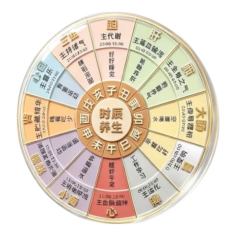 亚克力二十四节气圆形冰箱贴磁吸式亚克力中国风传统文化装饰贴