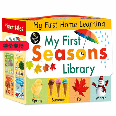 【现货】My First Seasons Library，我的第Ⅰ个季节图书馆 英文原版图书籍进口正版 Crisp, Lauren 儿童章节书