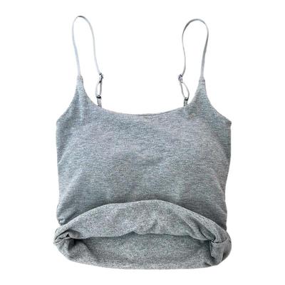 带胸垫wan能打底！加绒保暖吊带