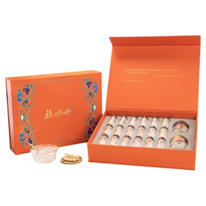 禧蛤蛤黄金级长白山雪蛤林蛙油西洋参片天然滋补高端礼盒润肺养颜