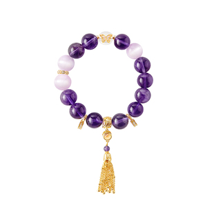 故宫淘宝 | 福佑紫水晶手串九子离火紫气东来手链新年生日礼物女