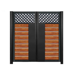 定制庭院门单双开铝艺大门防盗门户外别墅院门花园进户门小区大门