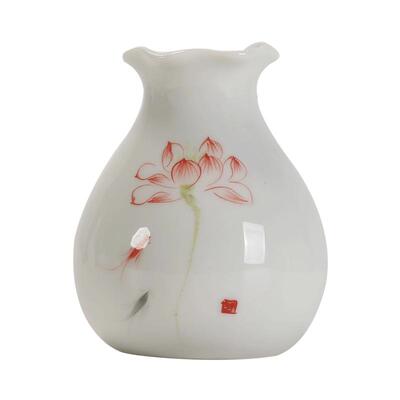 瓷古人新中式手绘陶瓷小花瓶
